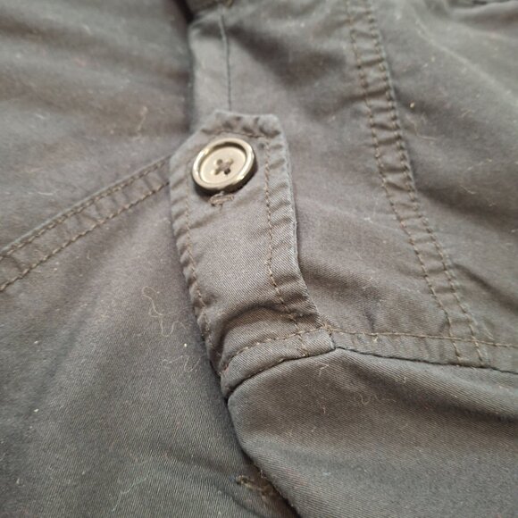 Vintage Womens Utility Military Cargo Jacket Sz L Unisex Cotton Casual Gorpcore - Picture 8 of 13